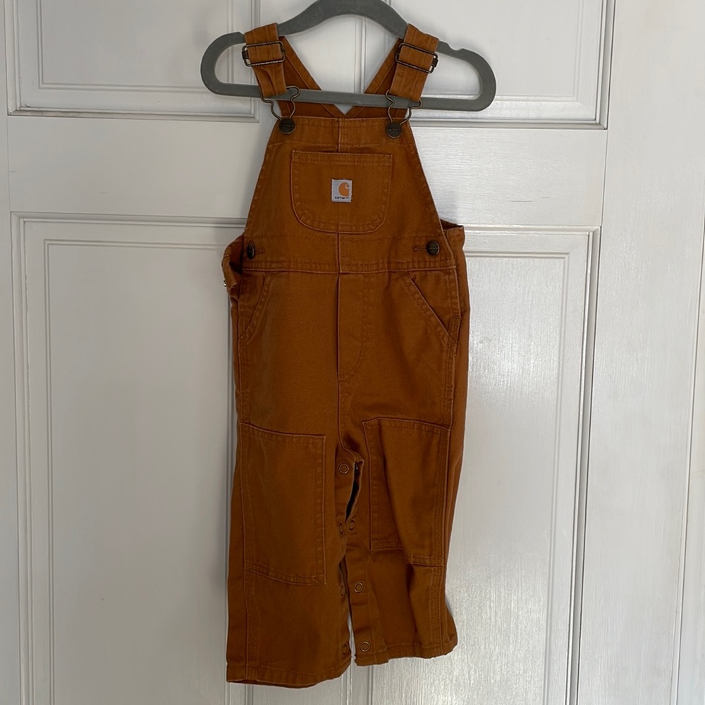 Carhartt Kids Brown Duck Overalls